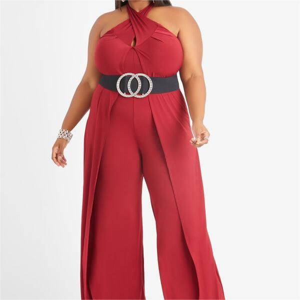 Crisscrossed Halter Jumpsuit