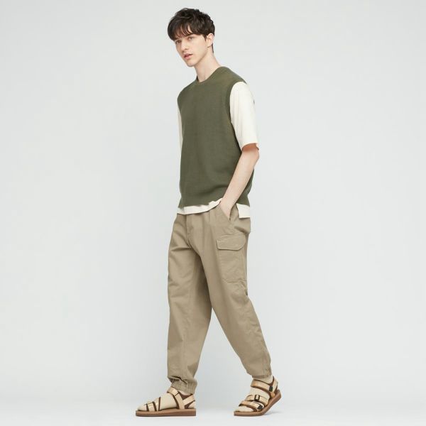 Wide Fit Cargo Jogger Pants