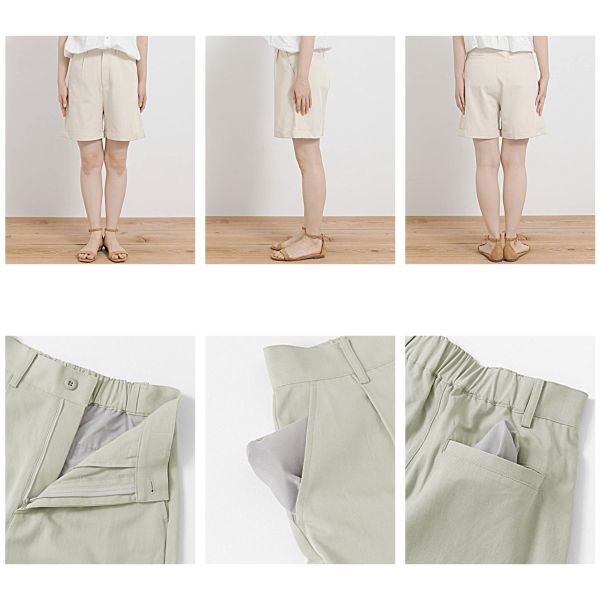 Roll-up Flare Short Pants