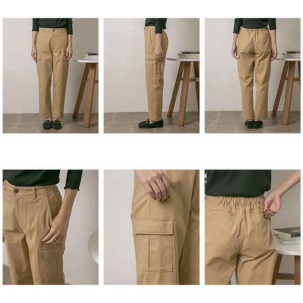 Stretch Taper Band Cargo Pants