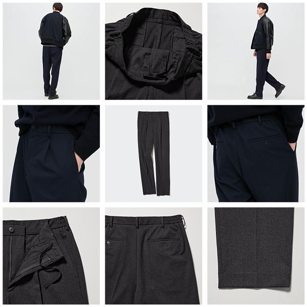 Pleated Tapered Pants