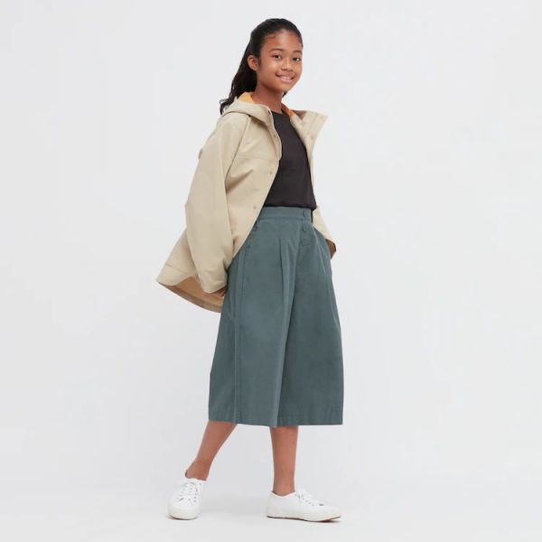 Linen Blend Skirt Pants