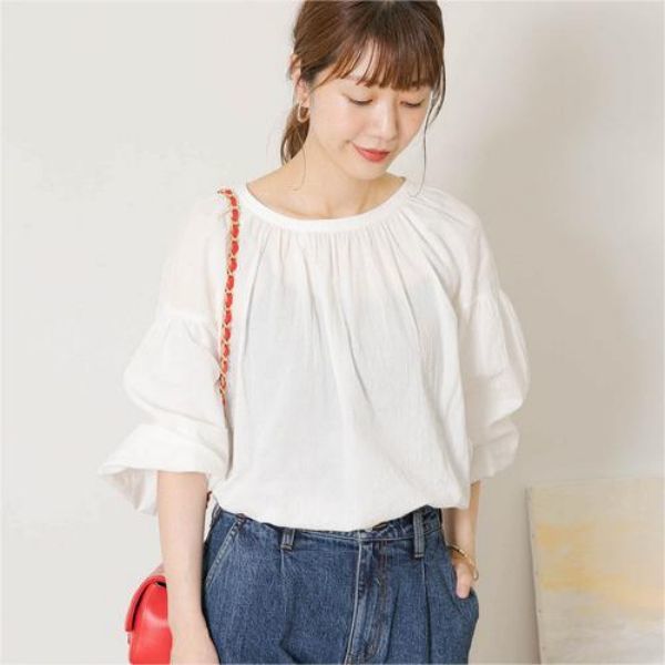 Gather Sleeve Blouse