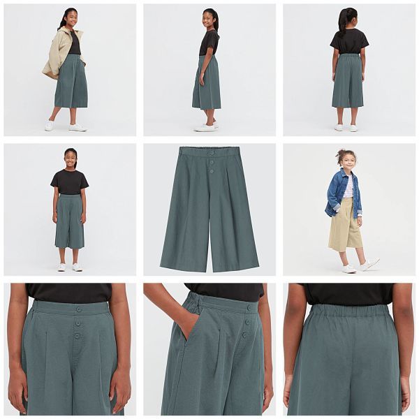 Linen Blend Skirt Pants