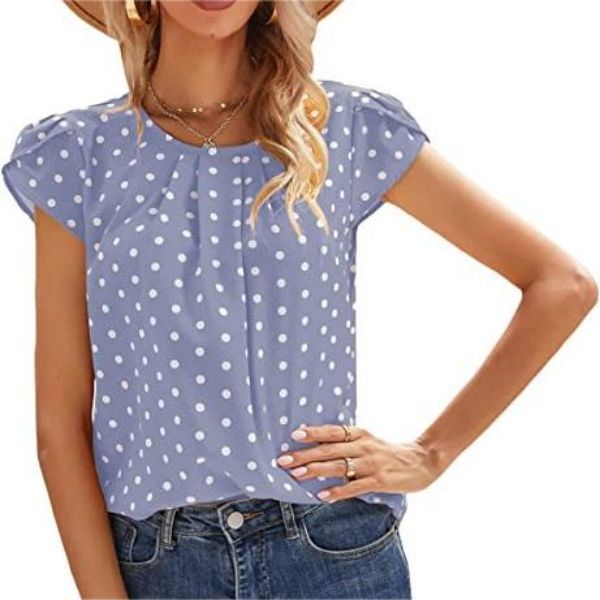 Elegant Polka Dots Print Blouse