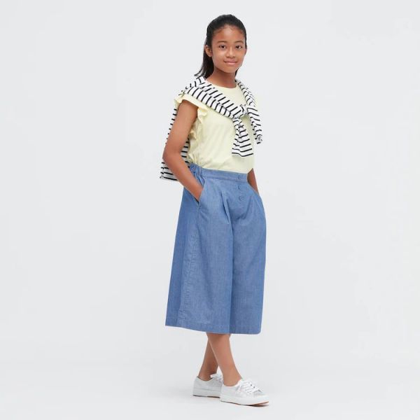 Chambray Skirt Pants