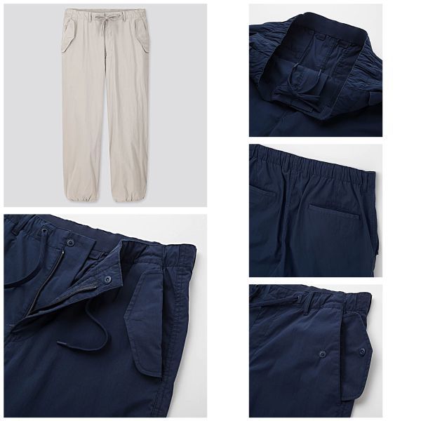 Wide Fit Parachute Jogger Pants