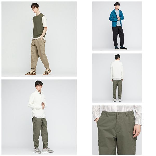 Wide Fit Cargo Jogger Pants